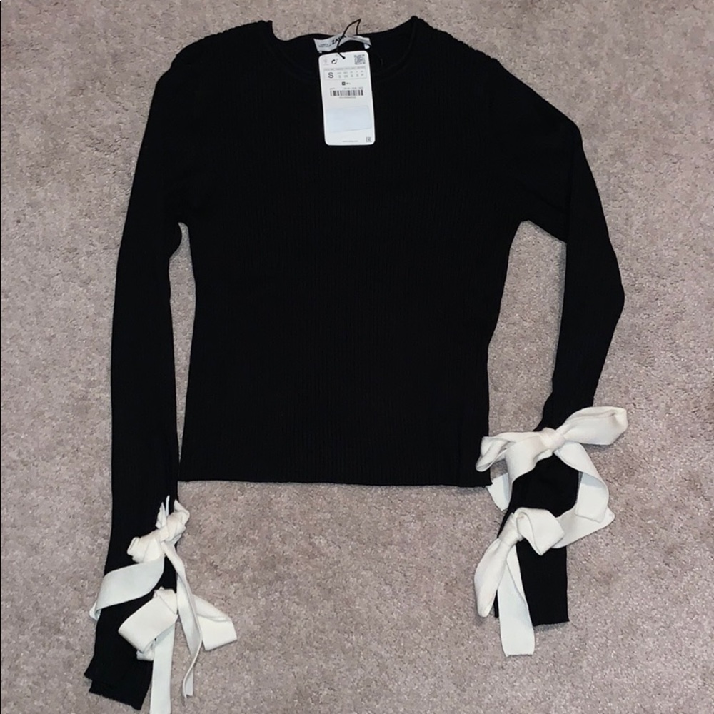 Knit ribbed zara sweater